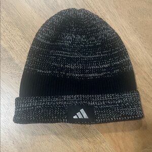 Adidas Two-Tone Black and Gray Beanie